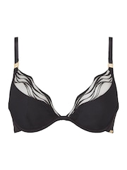 KBX Black Billie Wave Embroidery Padded Plunge Bra - Image 6 of 6