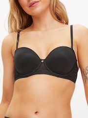 KBX Black Charlotte Brushed Padded T-Shirt Strapless Bra - Image 5 of 7