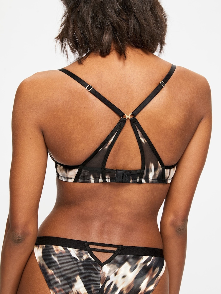 KBX Brown Alice Lace High Rise Brazilian Knickers - Image 2 of 6