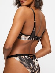 KBX Brown Alice Lace High Rise Brazilian Knickers - Image 3 of 6