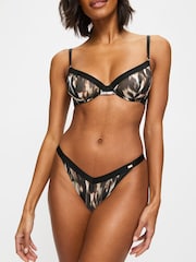 KBX Brown Alice Lace High Rise Brazilian Knickers - Image 4 of 6