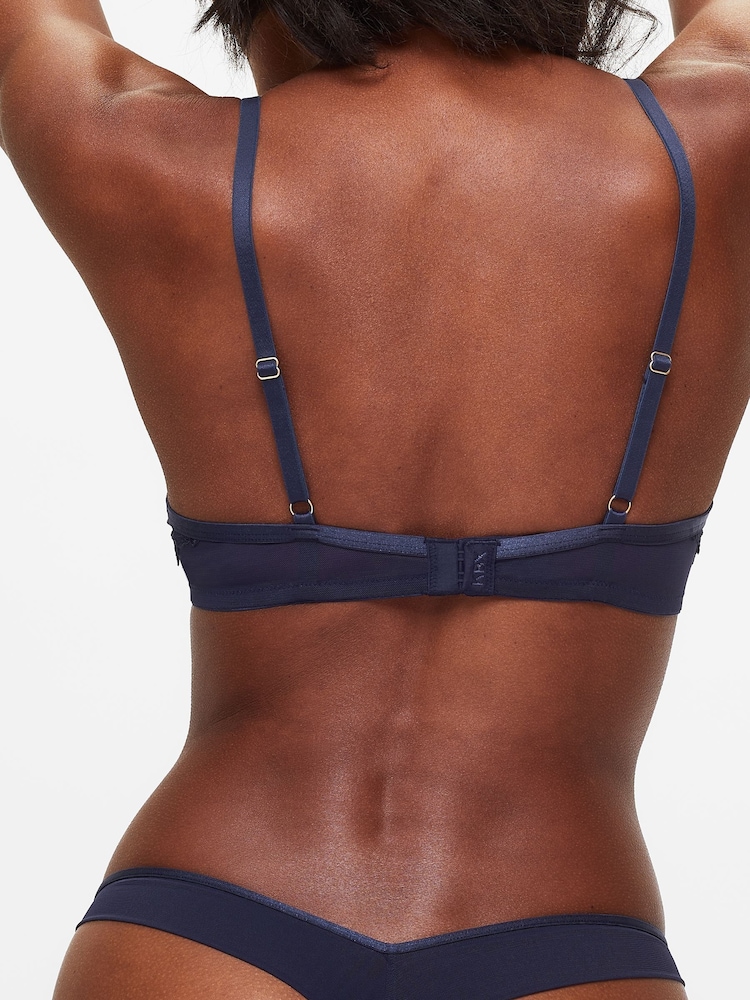KBX Blue Alice Lace Non-Pad Plunge Bra - Image 2 of 4