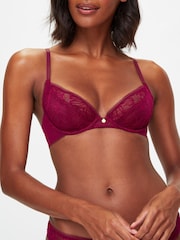 KBX Red Alice Lace Non-Pad Plunge Bra - Image 1 of 5