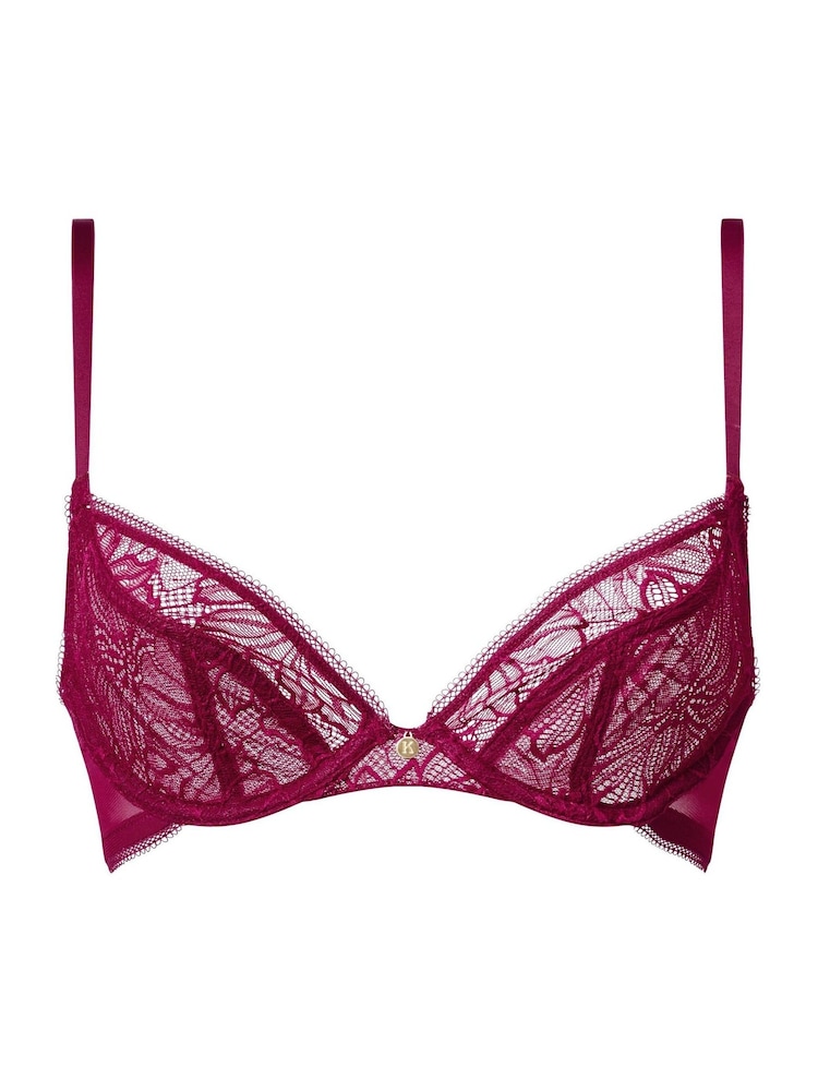 KBX Red Alice Lace Non-Pad Plunge Bra - Image 5 of 5