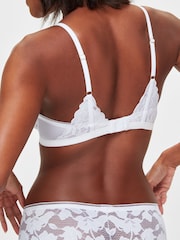 KBX White Dolly Floral Lace Bandeau Bra - Image 5 of 6