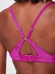 KBX Dolly Floral Lace Non-Padded Plunge Bra - Image 4 of 6