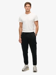 Superdry Black Tech Logo Cargo Joggers - Image 1 of 7