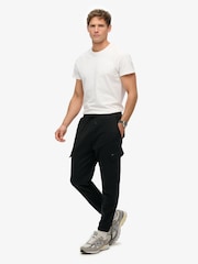 Superdry Black Tech Logo Cargo Joggers - Image 2 of 7