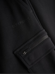 Superdry Black Tech Logo Cargo Joggers - Image 7 of 7