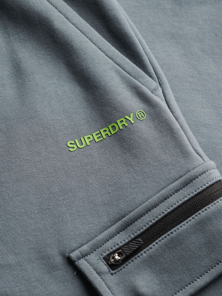 Superdry Blue Tech Logo Cargo Joggers - Image 7 of 7