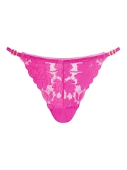 KBX Pink Dolly Floral Lace Brazilian Knickers - Image 6 of 6