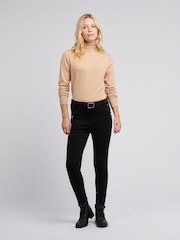 U.S. Polo Assn. Black Natural Womens Stretch Contour Smart Trousers - Image 3 of 10
