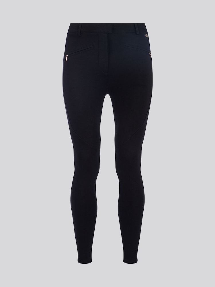U.S. Polo Assn. Black Natural Womens Stretch Contour Smart Trousers - Image 6 of 10