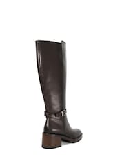Dune London Black Tassie Knee High Boots - Image 4 of 6