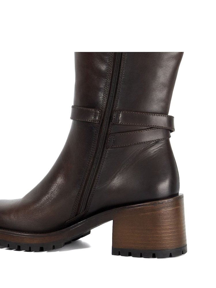 Dune London Black Tassie Knee High Boots - Image 6 of 6