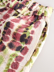 Tie Dye Crinkle Satin Wide Leg Trousers - Image 3 of 4