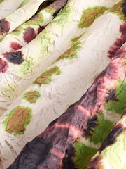 Tie Dye Crinkle Satin Wide Leg Trousers - Image 4 of 4