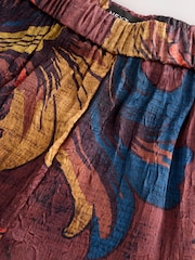 Multi Crinkle Satin Wide Leg Trousers - Image 2 of 4