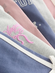 Pink/Navy Washington Print - Pack de 3 pijamas con pantalones de chándal (9 meses-8 años) - Imagen 6 de 8