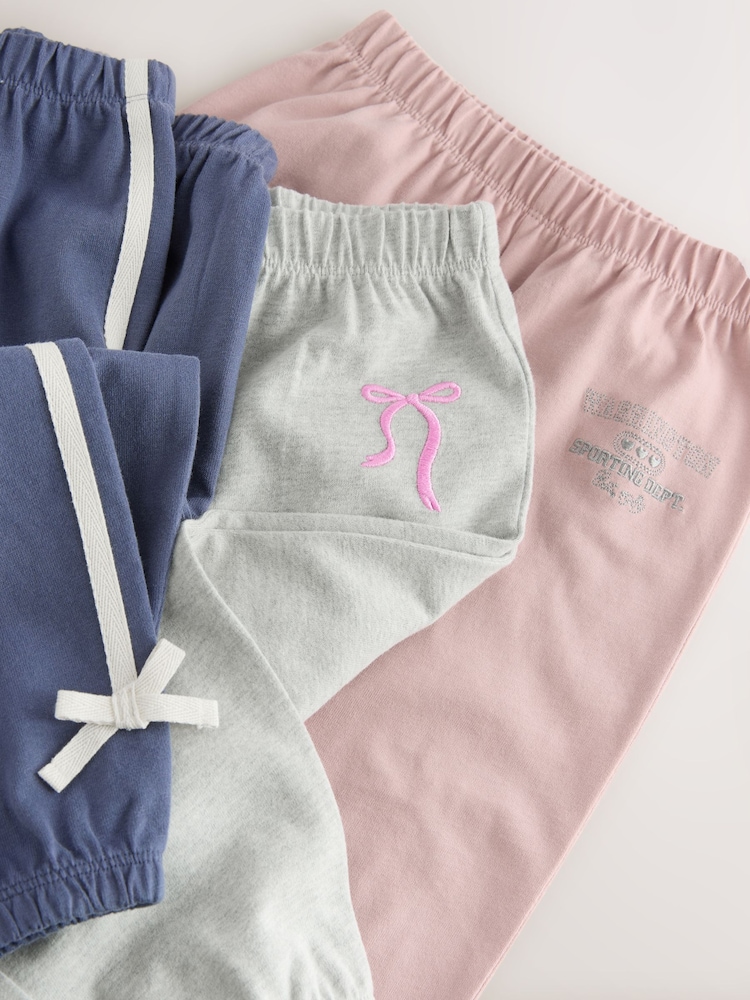 Pink/Navy Washington Print - Pack de 3 pijamas con pantalones de chándal (9 meses-8 años) - Imagen 8 de 8 Pink/Navy Washington Print - Pack de 3 pijamas con pantalones de chándal (9 meses-8 años) - Imagen 8 de 8