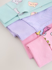 Purple Cat Print Snuggle Pyjamas 3 pack (9mths-10yrs) - Image 10 of 11