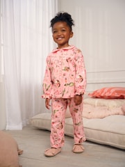 Pink Mouse Print Woven Button Through Pyjamas (9mths-10yrs) - Image 1 of 4