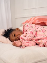 Pink Mouse Print Woven Button Through Pyjamas (9mths-10yrs) - Image 4 of 4