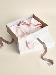 Reiss Pink Eder 100% Cashmere Hoodie And Leggings Set - Image 2 of 4