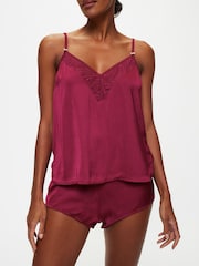 KBX Red Margot Satin Cami Set - Image 1 of 5