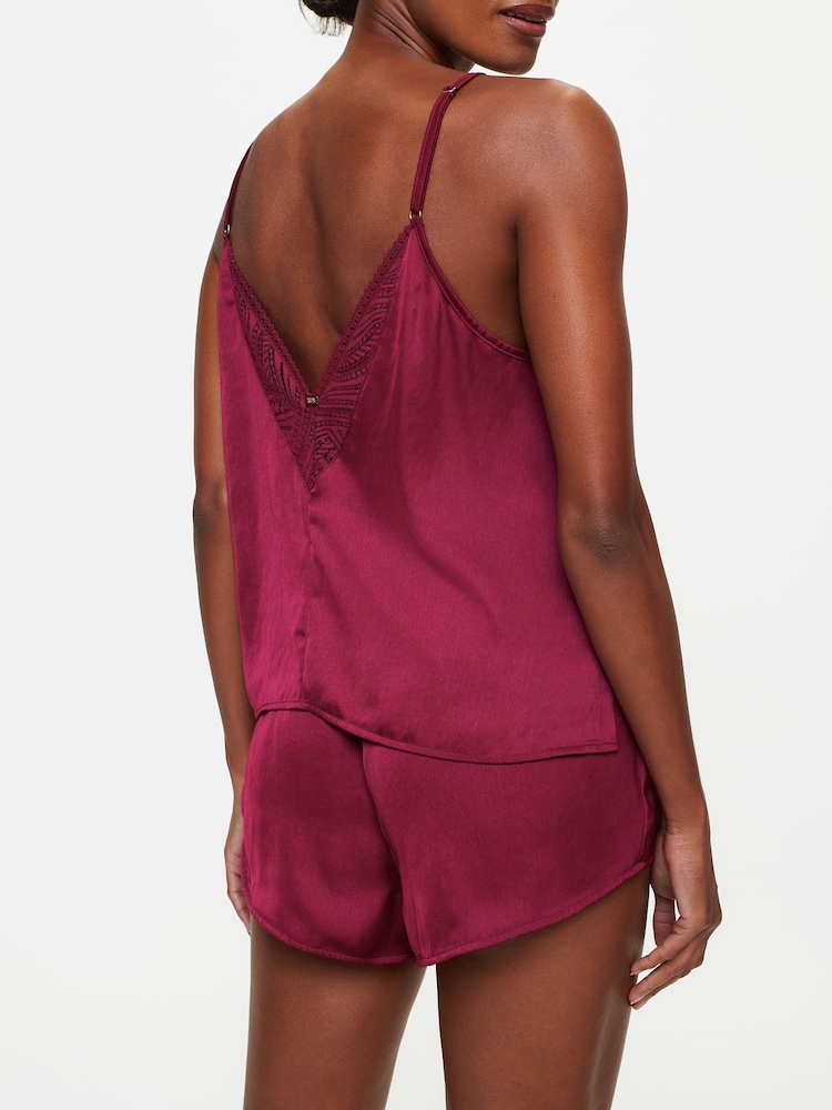 KBX Red Margot Satin Cami Set - Image 2 of 5 KBX Red Margot Satin Cami Set - Image 2 of 5