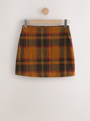 Orange Check Check Cord Mini Skirt - Image 5 of 7