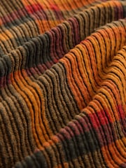 Orange Check Check Cord Mini Skirt - Image 7 of 7