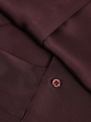 Reiss Red Hailey Silk Double-Cuff Button-Through Shirt - Image 7 of 7