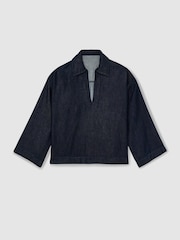 Reiss Reed Denim Look Overshirt - Imagen 2 de 5