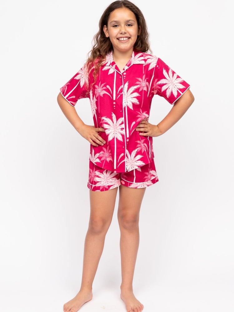 طقم بيجاما بشورت مطبوعة مزينة بطبعة Minijammies من Cyberjammies - صورة 1 من 4