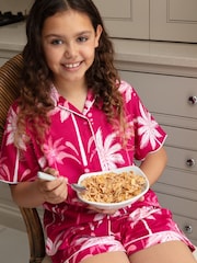 طقم بيجاما بشورت مطبوعة مزينة بطبعة Minijammies من Cyberjammies - صورة 3 من 4