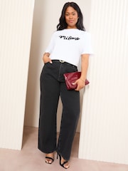 Friends Like These White Curve Short Sleeve Slogan Easy T-Shirt - Image 3 of 4