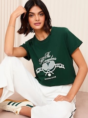 Verde - Friends Like These Crew Neck Turnback Short Sleeve T-Shirt - Image 1 of 1