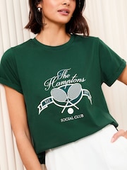 Friends Like These Green Crew Neck Turnback Short Sleeve T-Shirt - Image 2 of 4