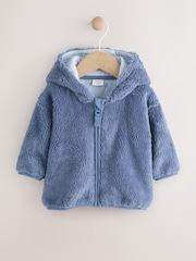 Marineblau - Baby Fleece Zip Through Jacket (0mths-2yrs) - Bild 1 von 6