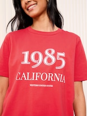 Friends Like These Red Crew Neck Slogan 100 Cotton Easy TShirt - Image 4 of 4
