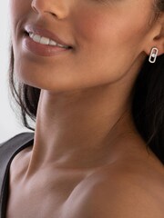 Beaverbrooks Sterling Silver Cubic Zirconia Stud Earrings - Image 3 of 4