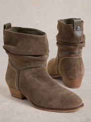 White Stuff Green Willow Slouch Boots - Image 4 of 4