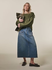 JD Williams Green Tassle Detail Jumper - Image 4 of 4