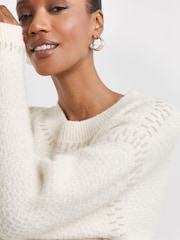 JD Williams Natural Stitch Detail Jumper - Image 3 of 4