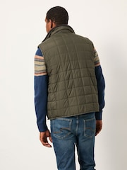 FatFace Tromso Khaki Green 2 in 1 Reversible Gilet - Image 3 of 9
