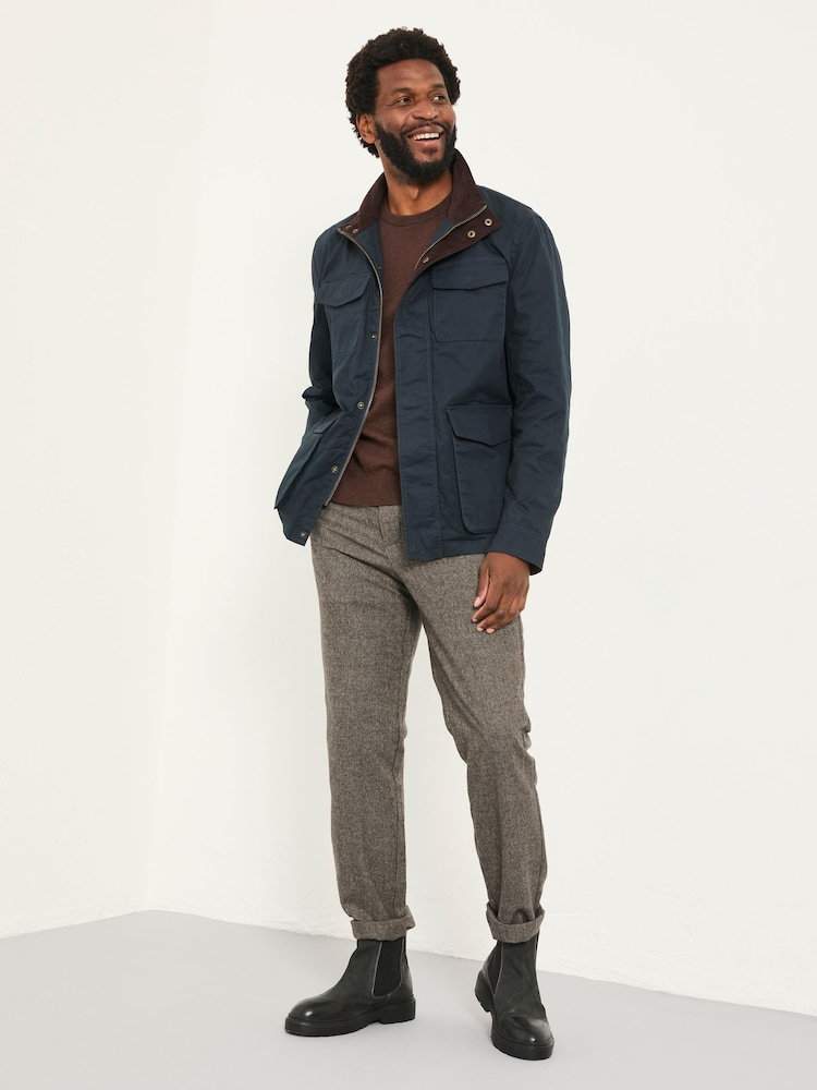 FatFace Filby Navy Four Pocket Jacket - Image 1 of 6