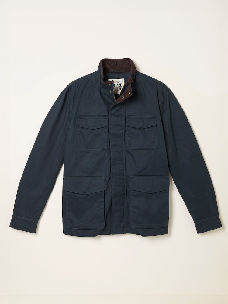 FatFace Filby Navy Four Pocket Jacket - Image 6 of 6