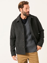 FatFace Hadston Dark Grey Wool Mix Jacket - Image 2 of 6