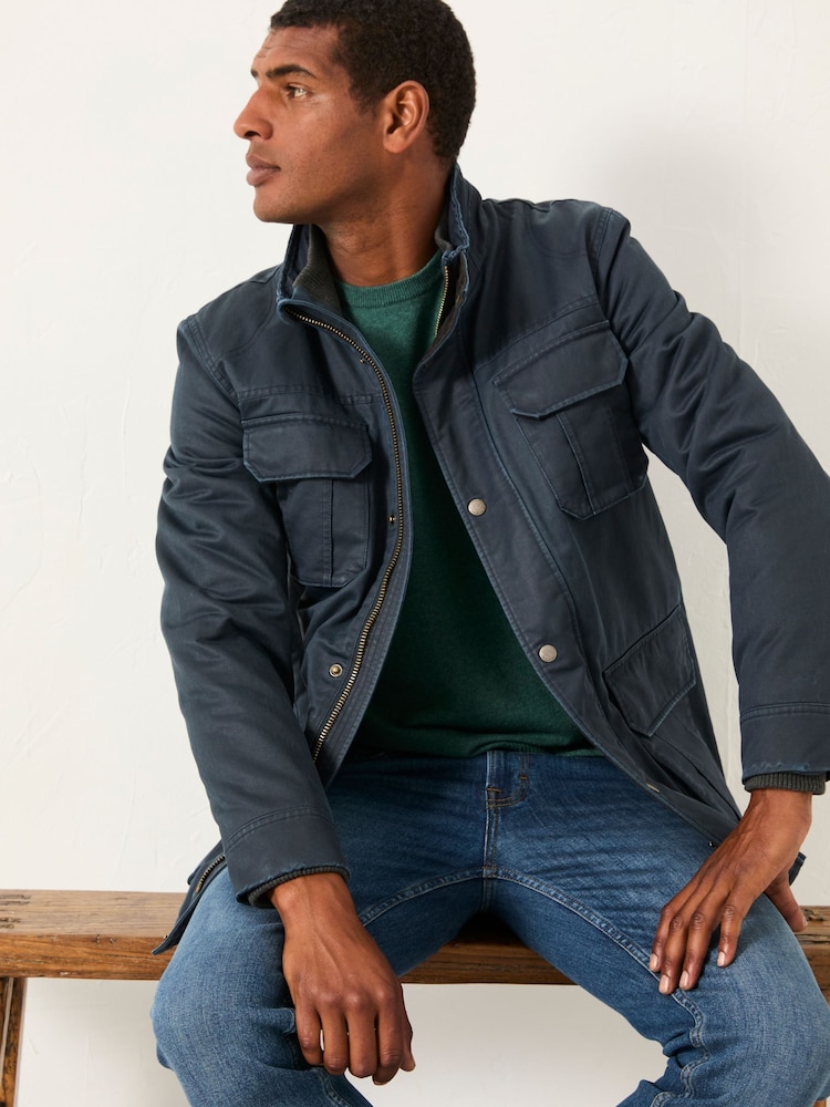 Buy FatFace Broadsands Navy Flap Pocket Jacket from the Next UK